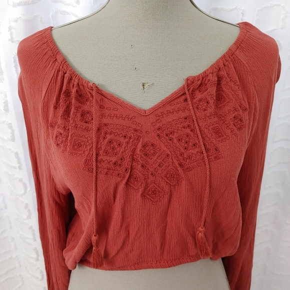 Tokyo Darling Boho Crop Top Size L - Picture 3 of 11